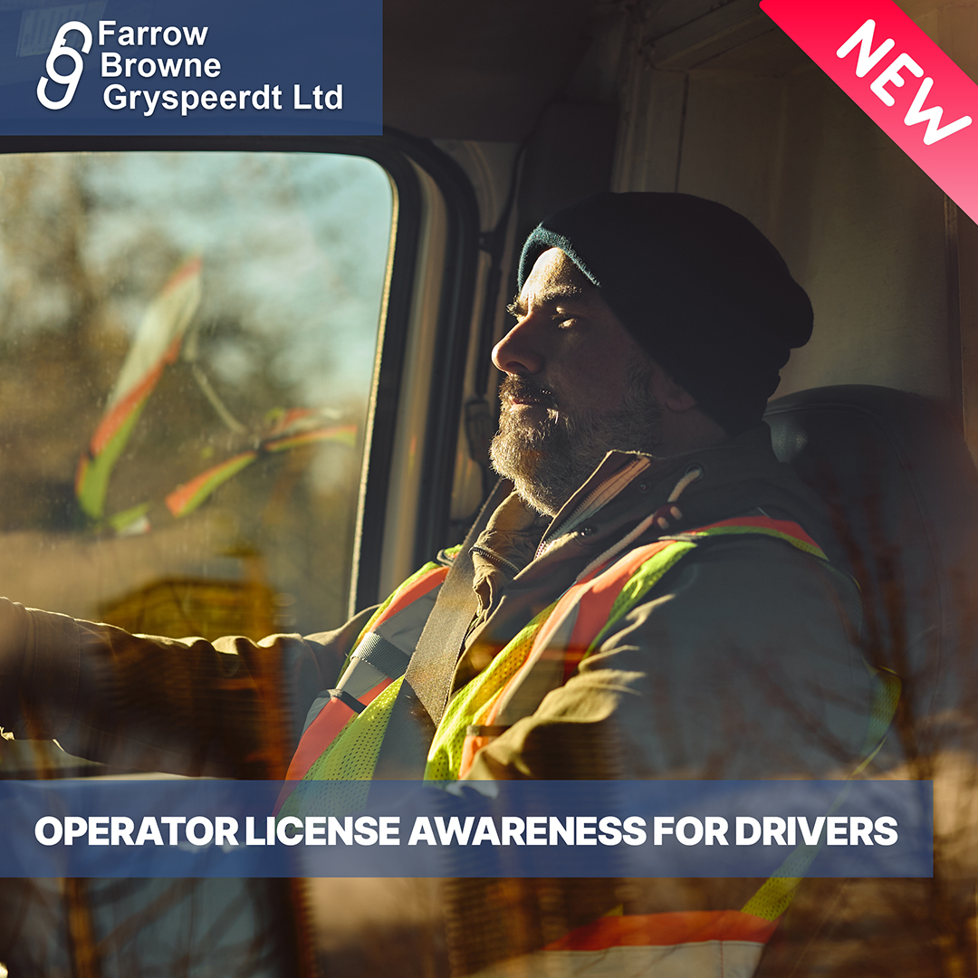Operator License Awareness For Drivers